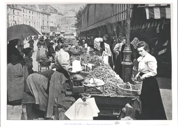 The Street Merchant in the Rue Mouffetard, Paris